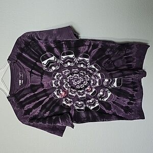 Uniqlo tie dye distressed Star Wars Storm Trooper Lightly Thrashed tee XL